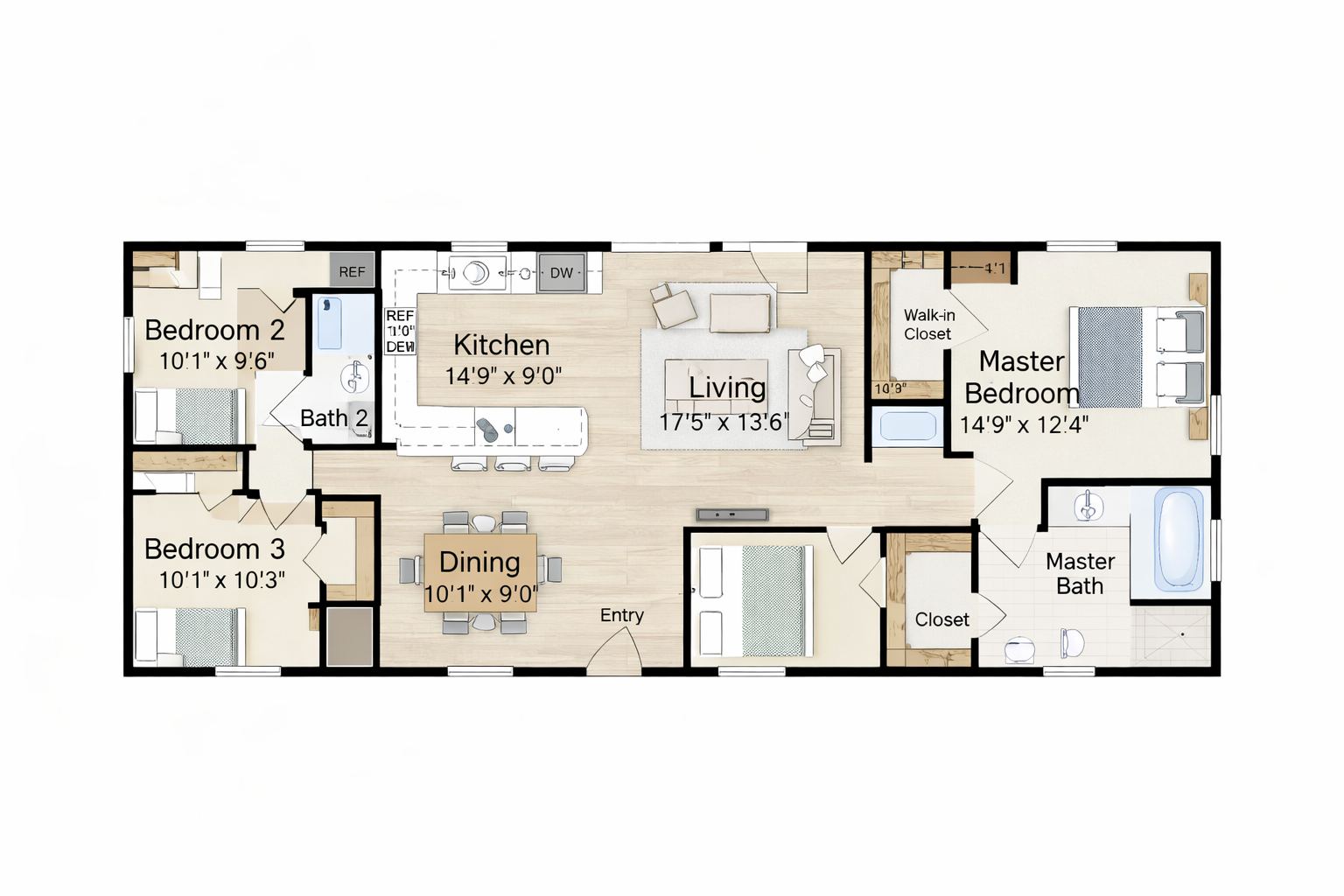 32X32 Affordable House Design - DK Home DesignX, image size:1536x1024